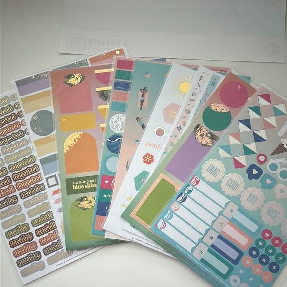 Lot of Erin Condren stickers - 9 sheets - Picture 1 of 10